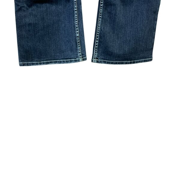 Silver Jeans Womens 30X31 Dark Wash Bootcut Denim Mid Rise Stretch Blue Jeans - Picture 10 of 15